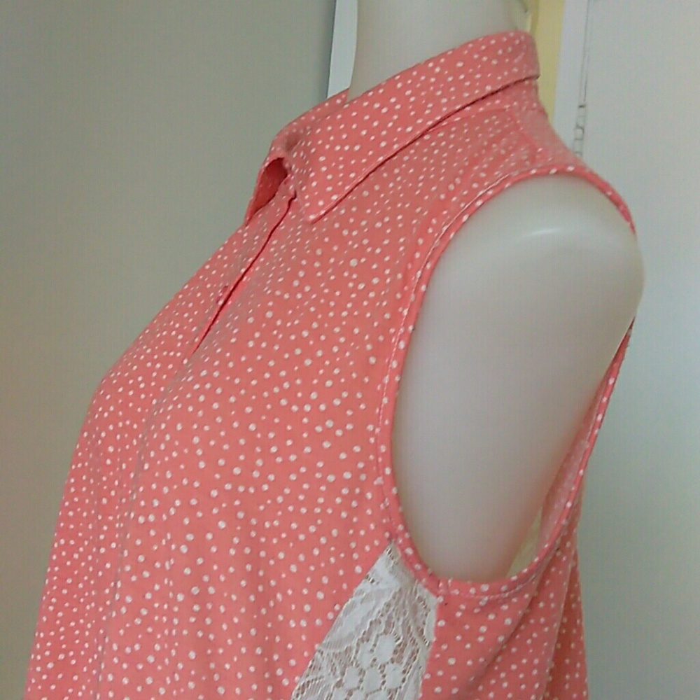 XHILARATION BUTTON-UP . BLOUSE. - Picture 5 of 8